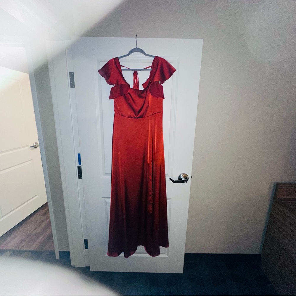 WORN ONCE! Paprika Wedding guest Gown - Picture 13 of 14